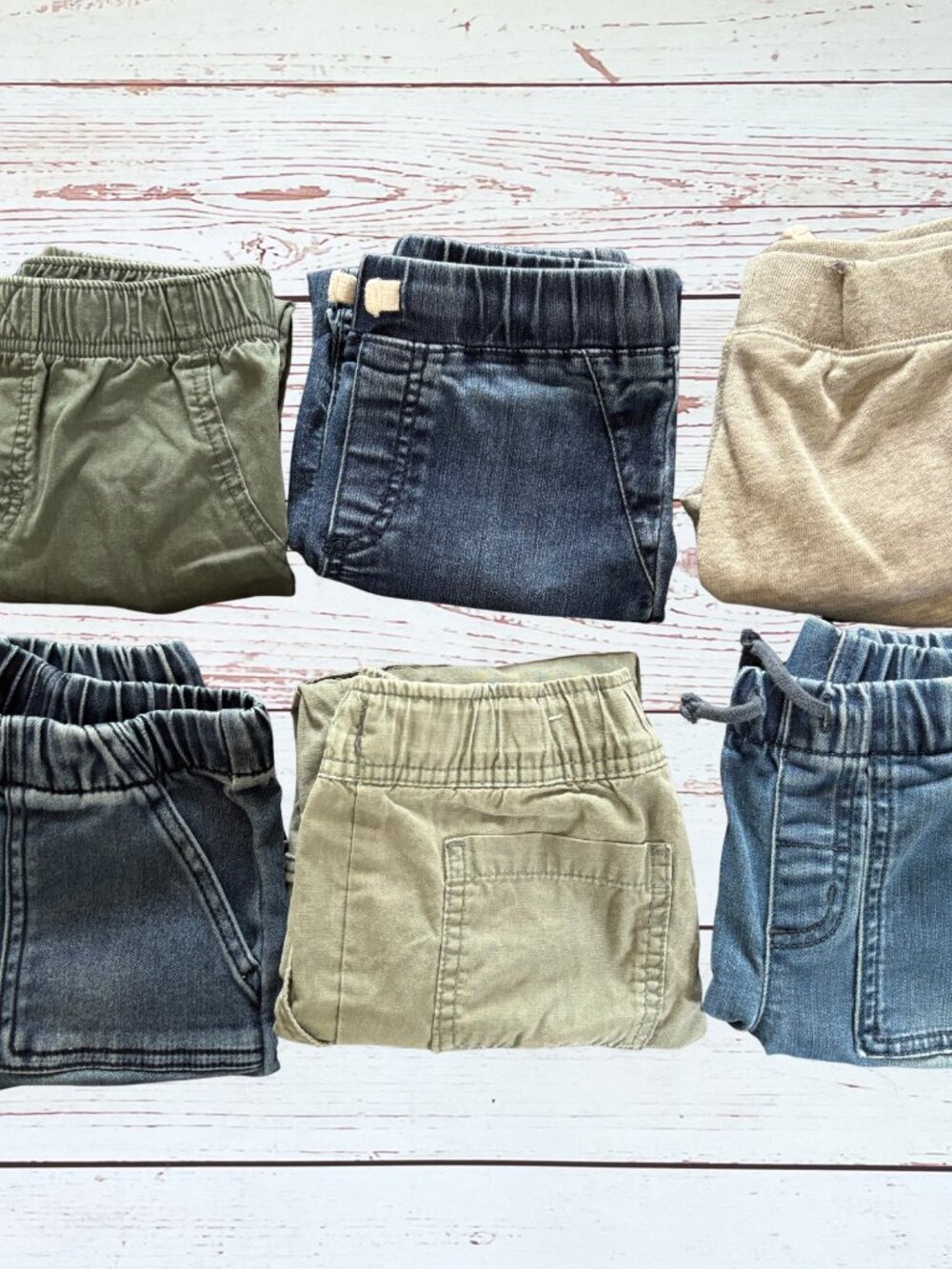 Boys 5T Pants Bundle | Joggers, Jeans & Pull-On Pants Lot of 6